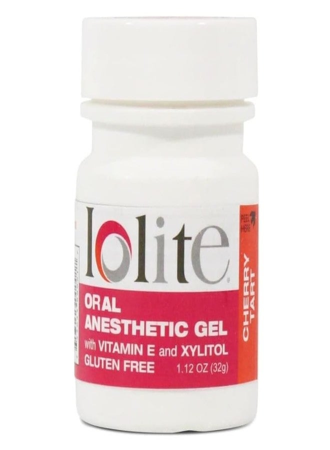 IOLITE Oral Topical Gel with Xylitol and Vitamin E - Gluten Free - Relief for Canker Soars and Dental Pains (1oz, Cherry Tart Dye-Free) - Image 1